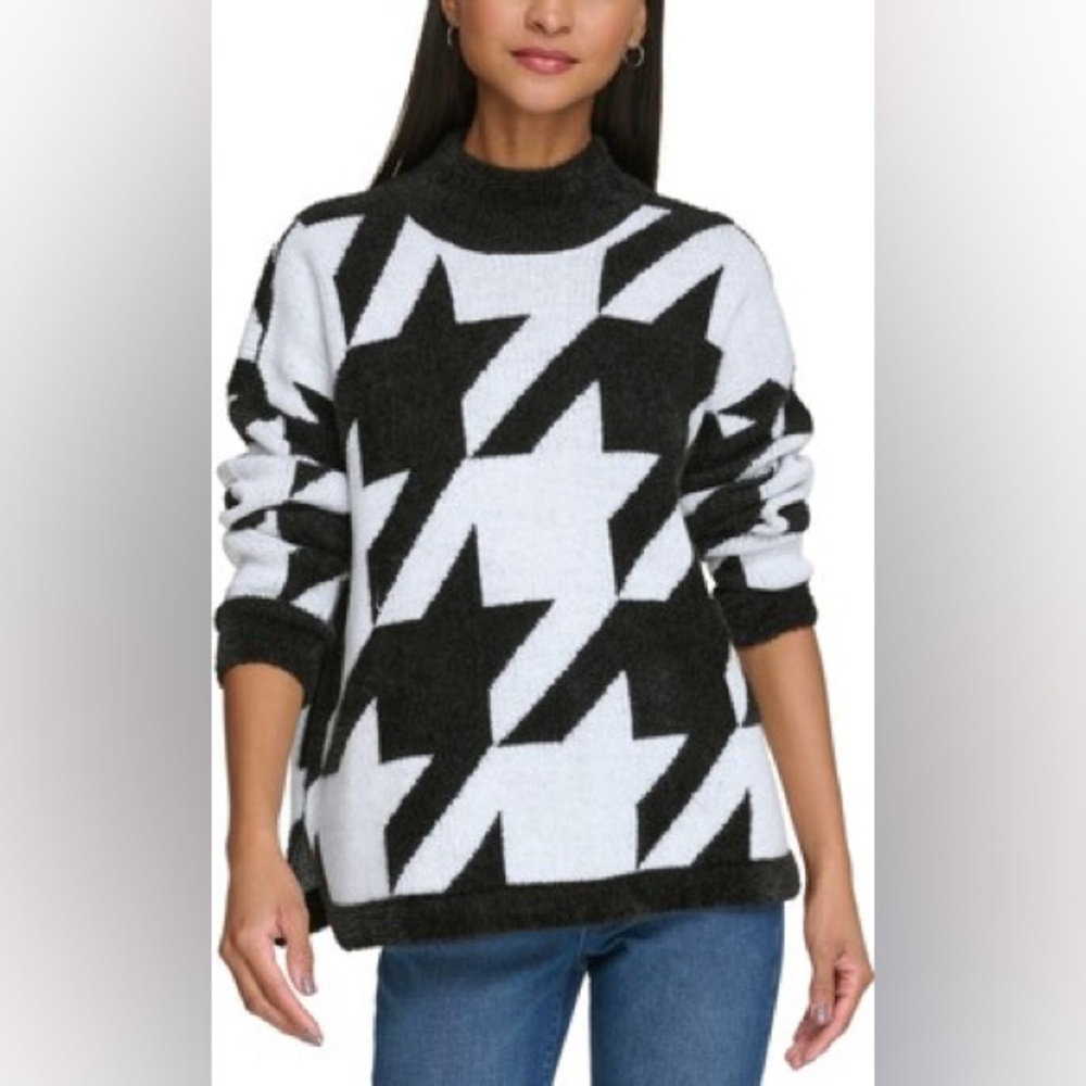 Karl Lagerfeld Paris Mock Neck Sweater